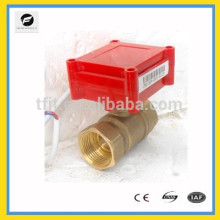 2 vias 3/4 &quot;12V CR05 Válvula motorizada a motor de bronze com função de retorno de sinal para confirmação da posição da válvula